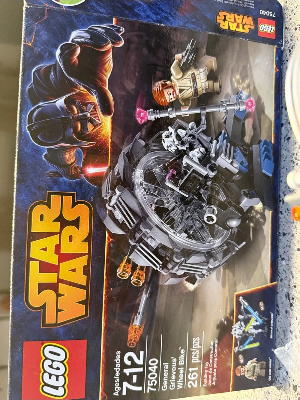 Lego Star Wars General Grievous Wheel Bike - 75040 with Minifig, incomplete set